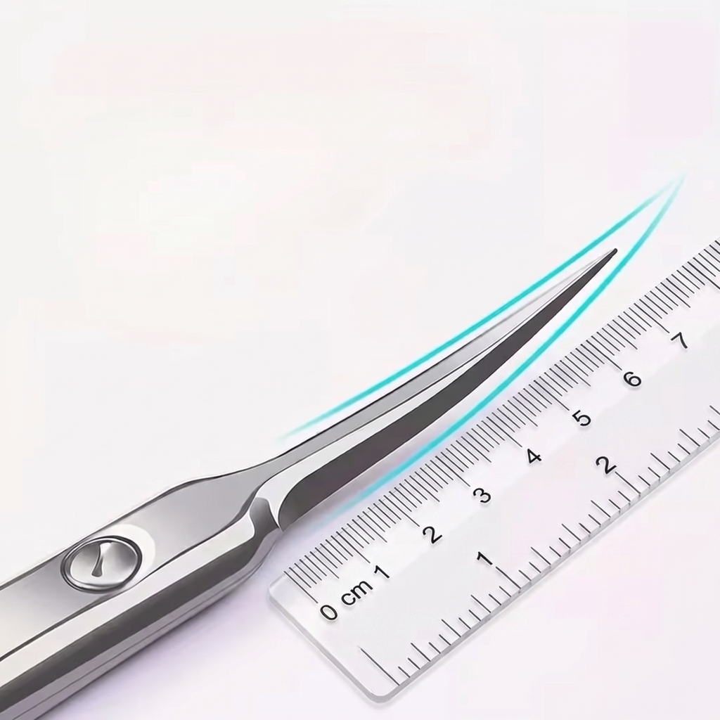 Foarfecă Curbată pentru Cuticule din Oțel Inoxidabil