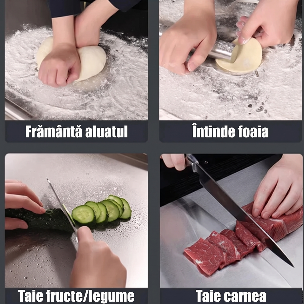 Tocător de Bucătărie din Oțel Inoxidabil