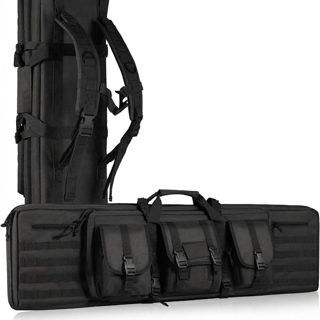 Geanta Dubla cu suport pentru arma/pusca  – 106 cm, Protectie EVA si Sistem Molle