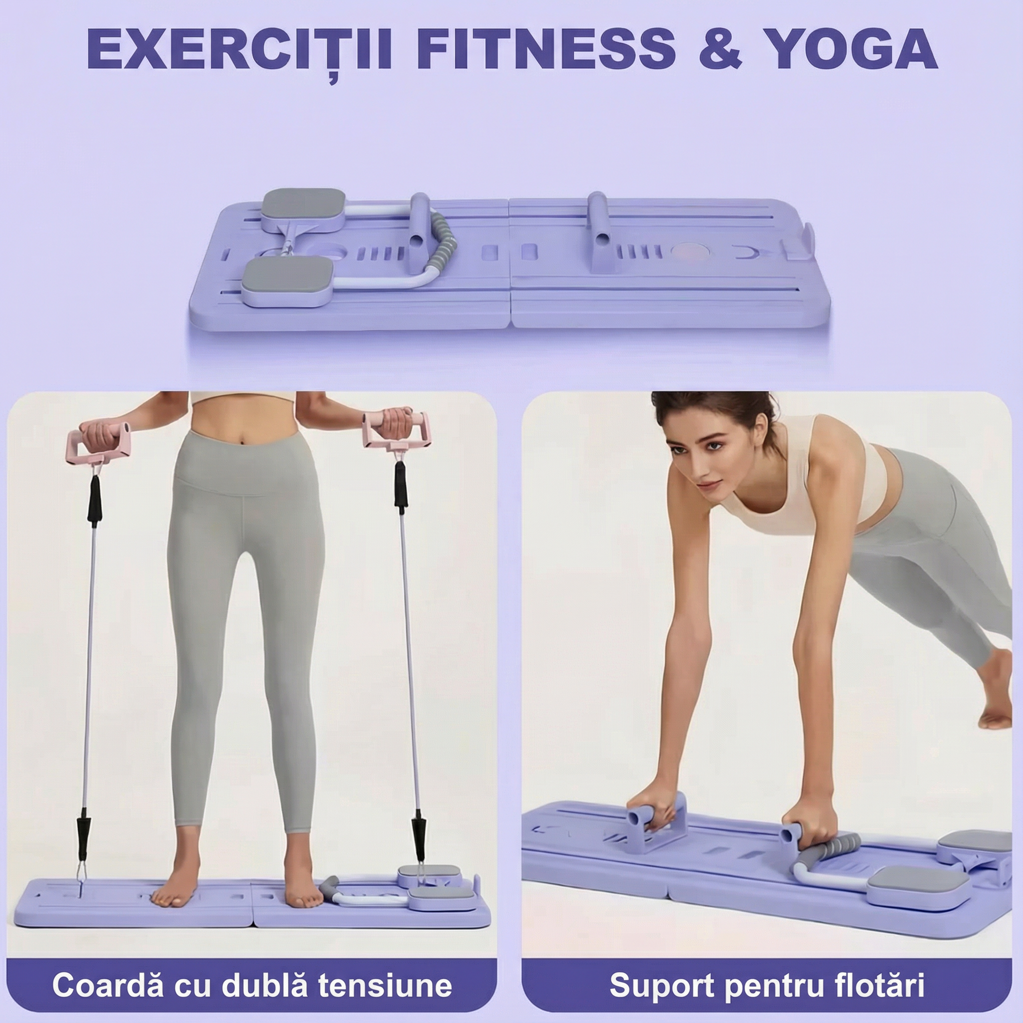 Placă de Fitness Multifuncțională 8-în-1 Pliabilă
