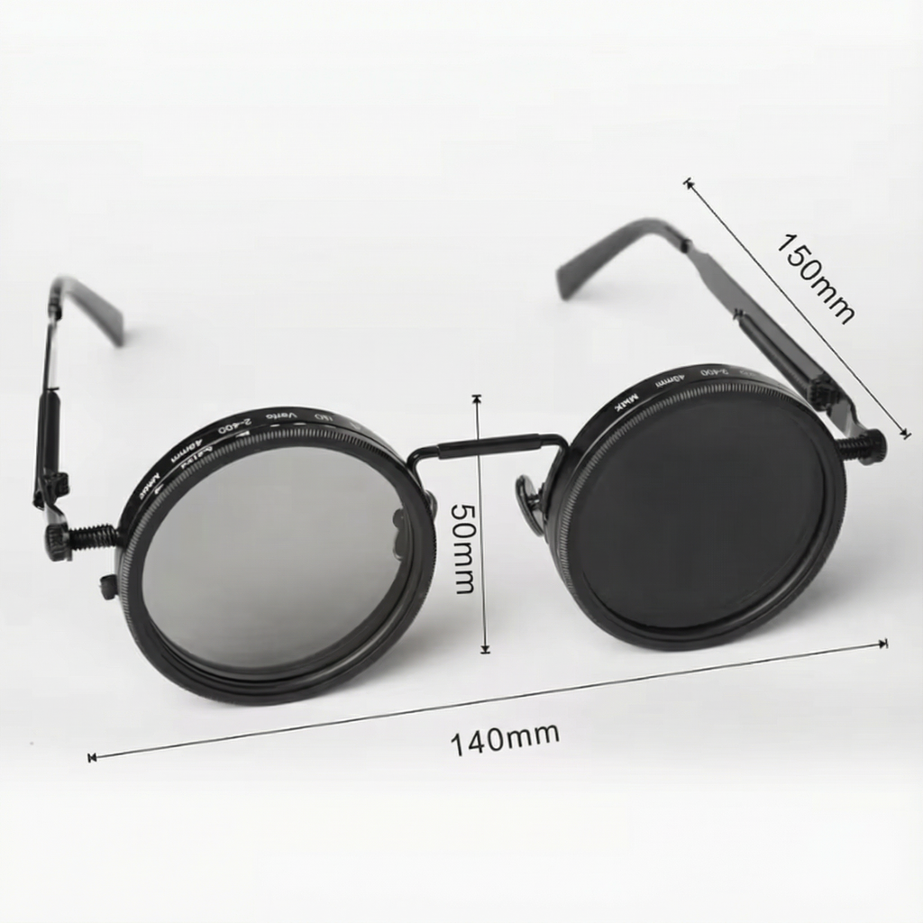 Ochelari Unisex Reglabili cu Lentile din Aluminiu și Ramă din Aliaj