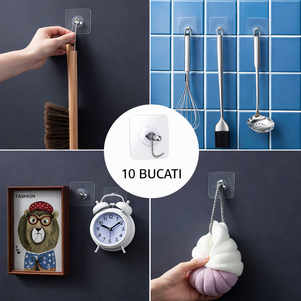 Set 15 Cârlige pentru Pereți
