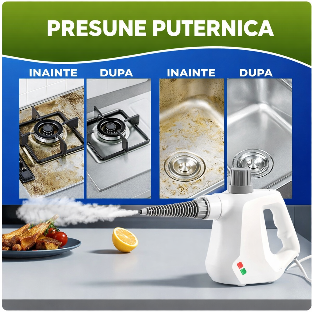 SteamPro - Aparat de Curatat cu Aburi Fara Chimicale