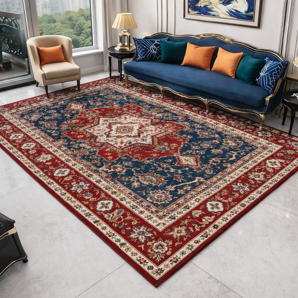 Covor Decorativ cu Model în Stil Persan