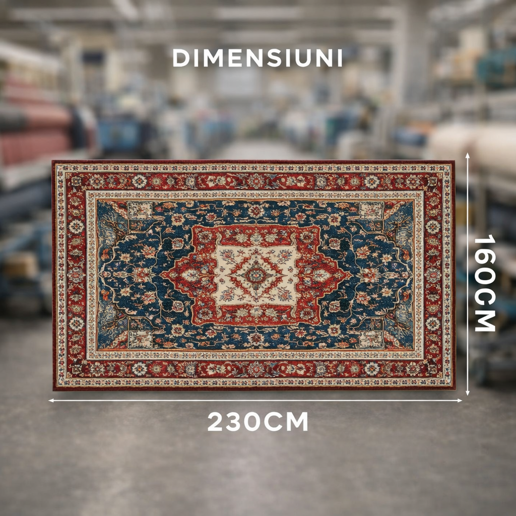 Covor Decorativ cu Model în Stil Persan