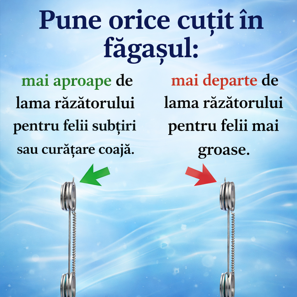 Set Complet: Răzător Multifuncțional + Cuțit