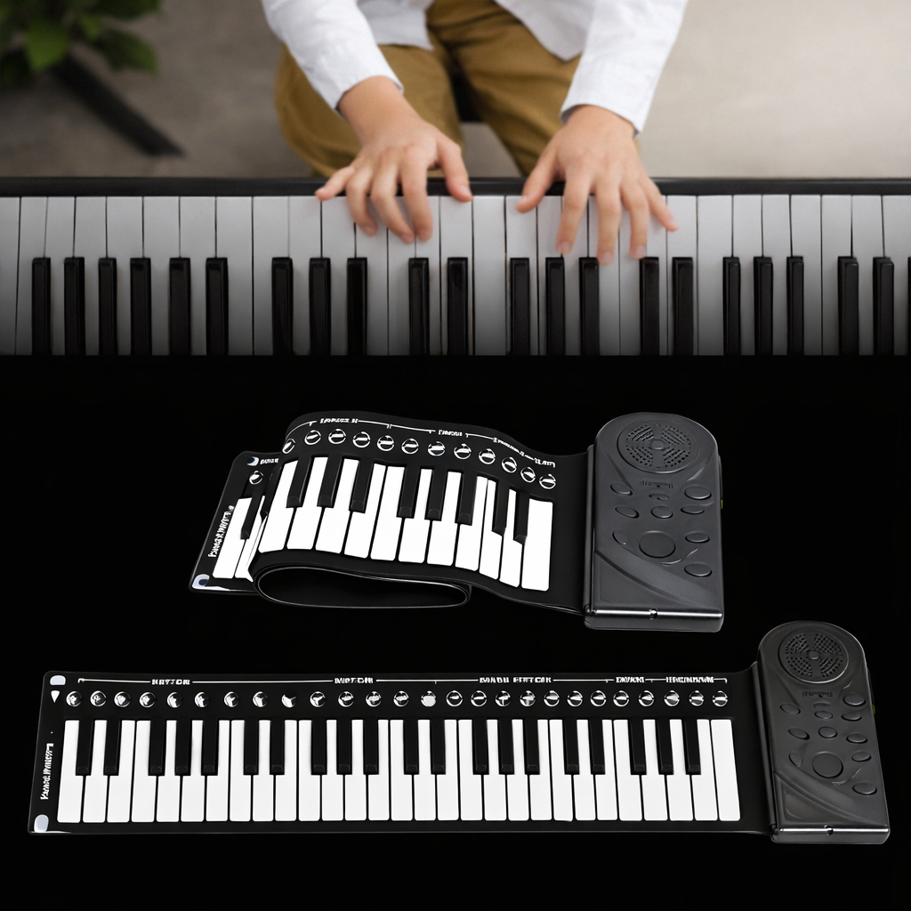 Pian Portabil cu Tastatură din Silicon
