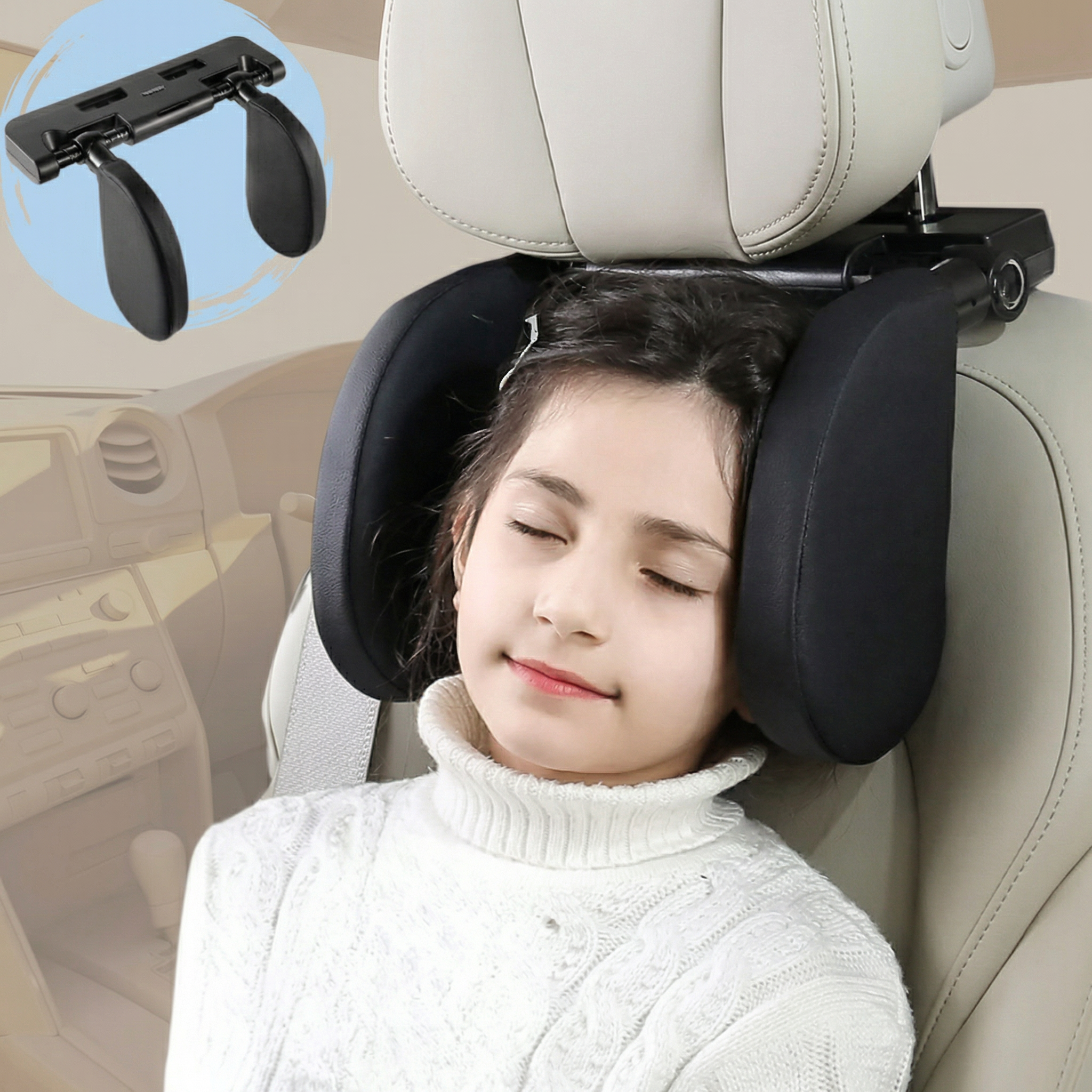 Suport Ergonomic pentru Cap și Gât pentru Mașini