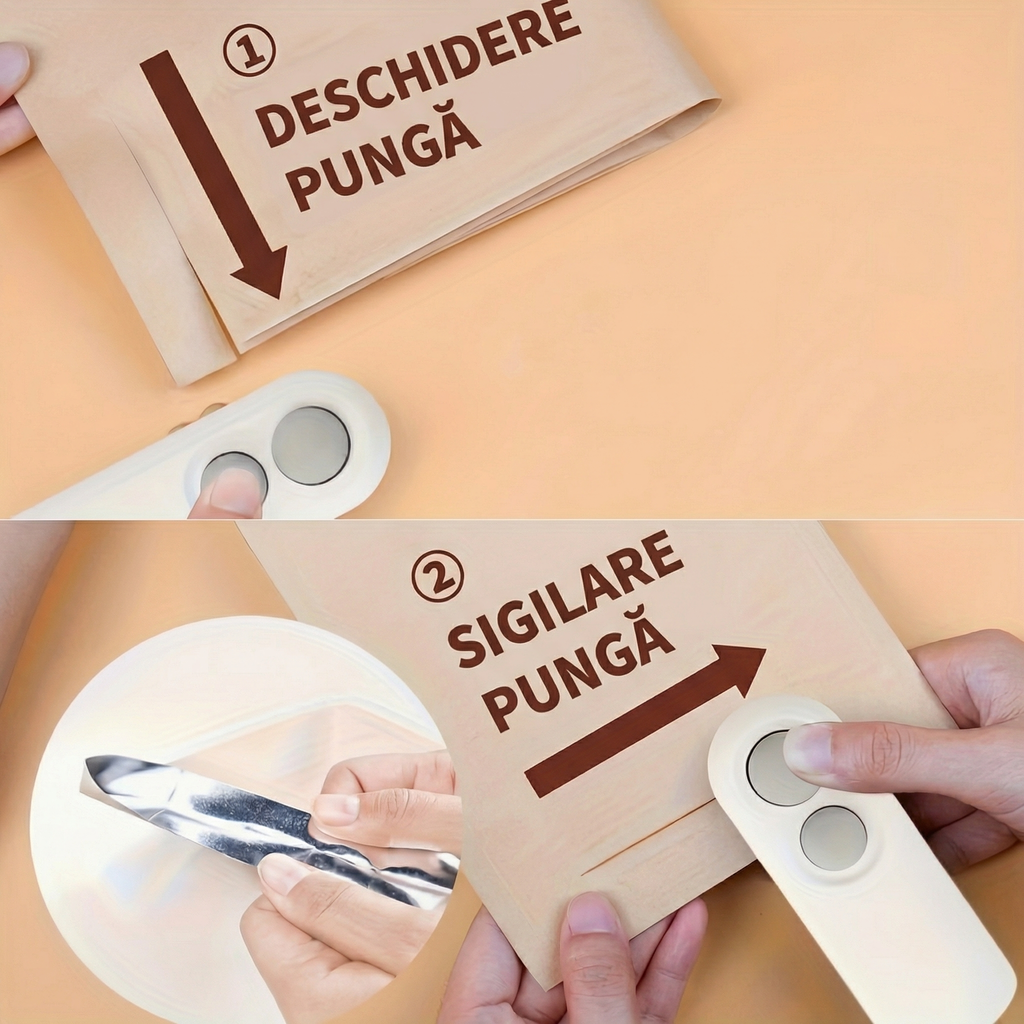 Set de 2 Sigilatoare pentru Pungi