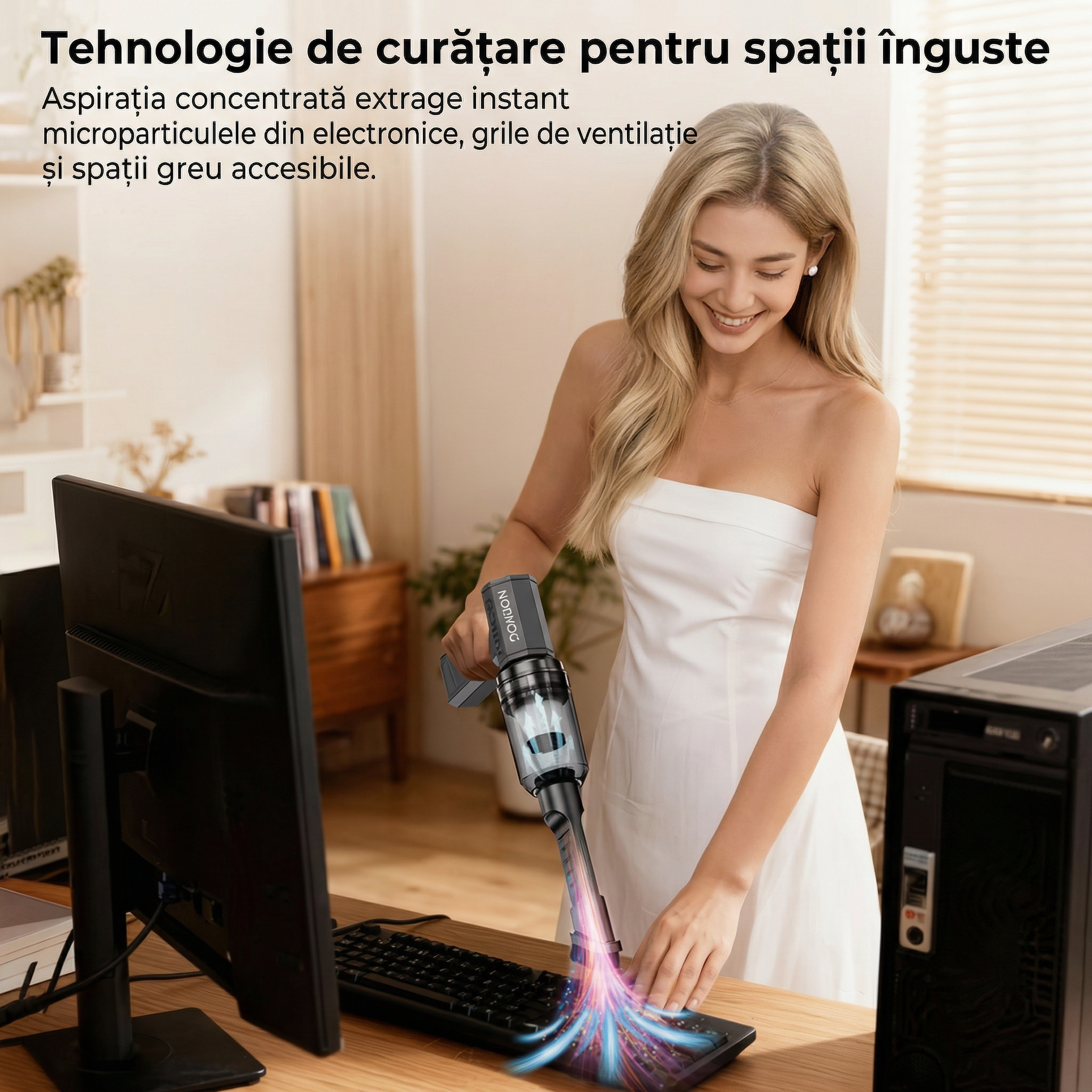Suflantă Electrică Portabilă cu Ventiltor Jet