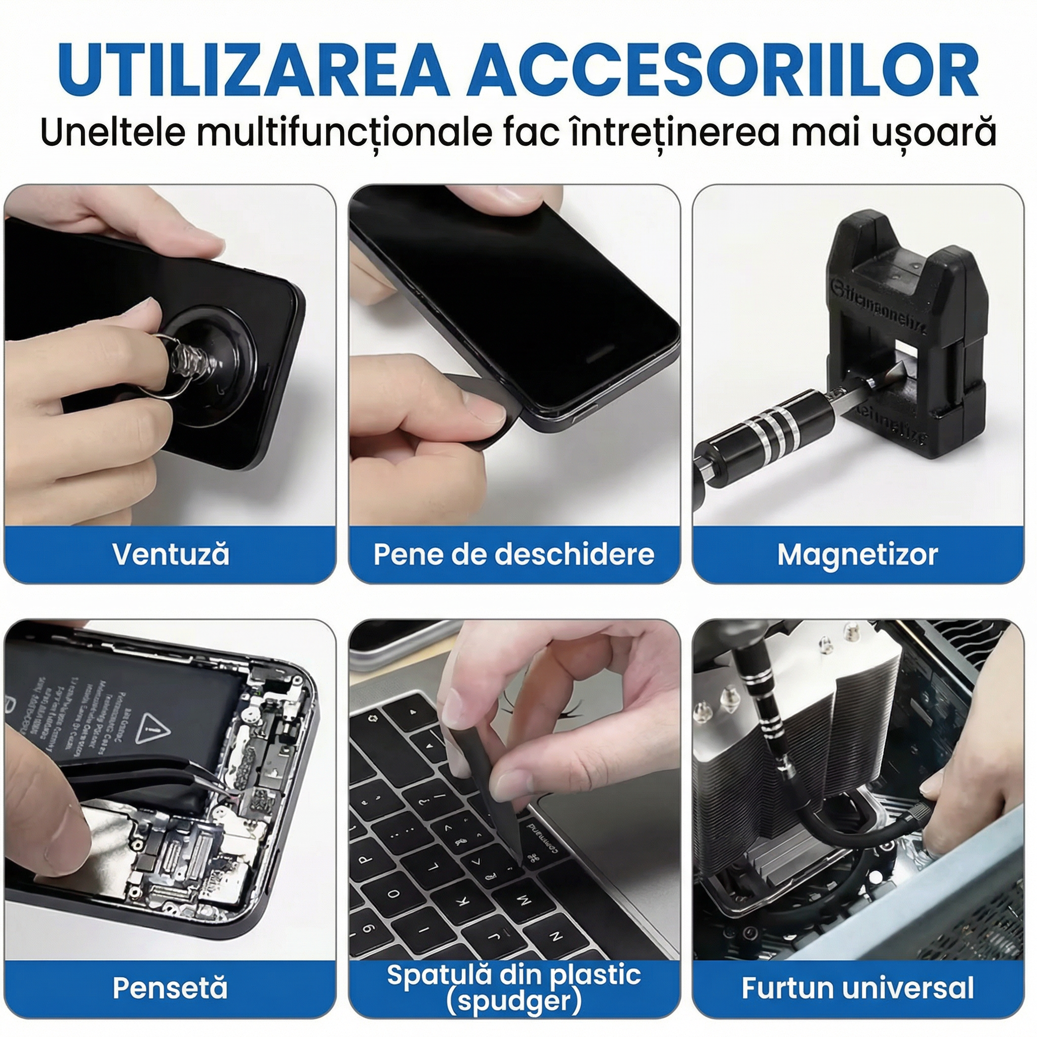 Set de 115 Șurubelnițe de Precizie pentru Reparații Electronice