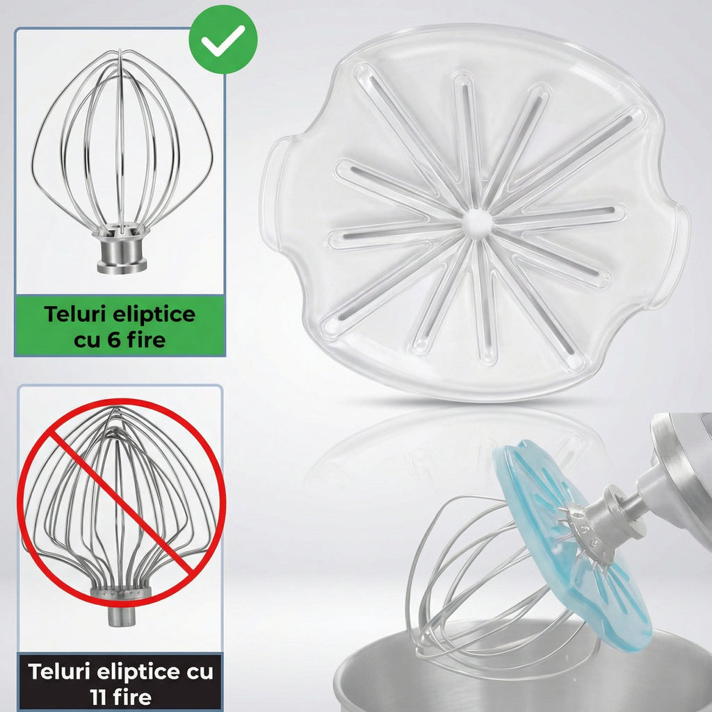 Racletă pentru Mixer cu Protecție Anti-Stropire