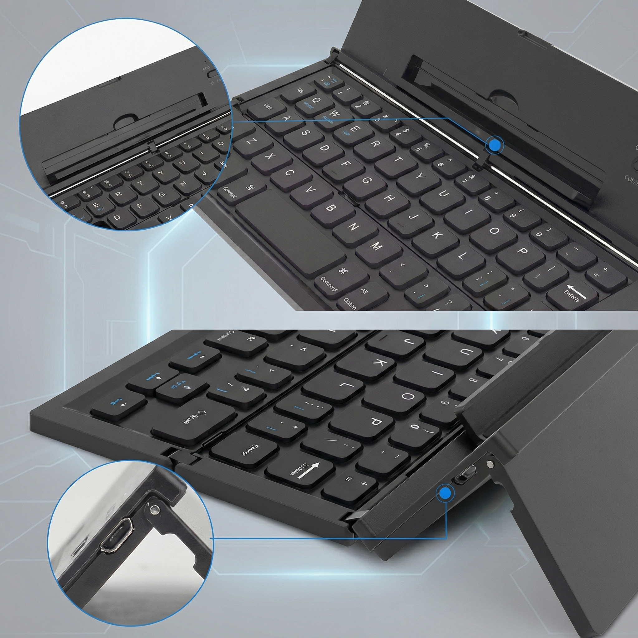 Tastatură Portabilă Pliantă