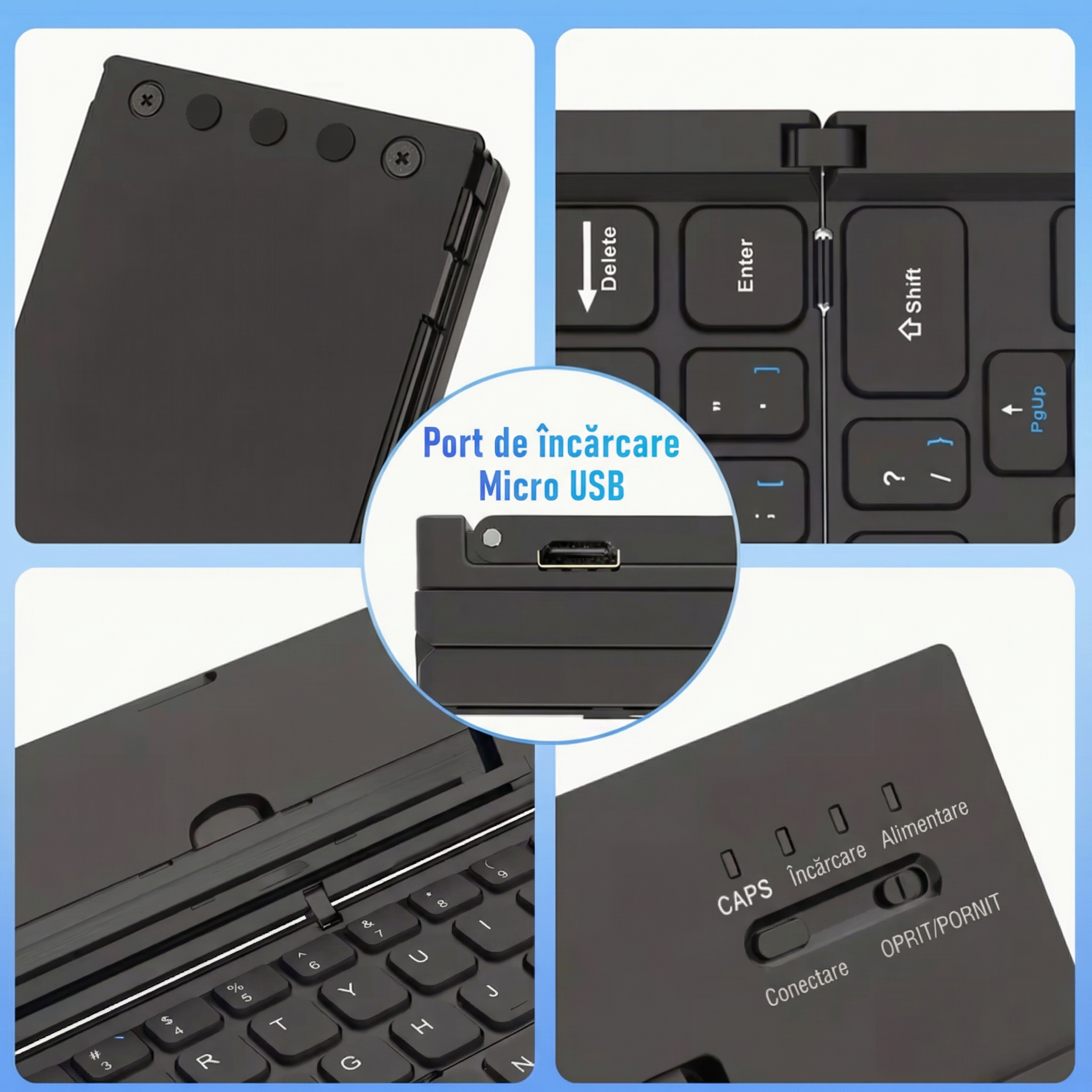 Tastatură Portabilă Pliantă
