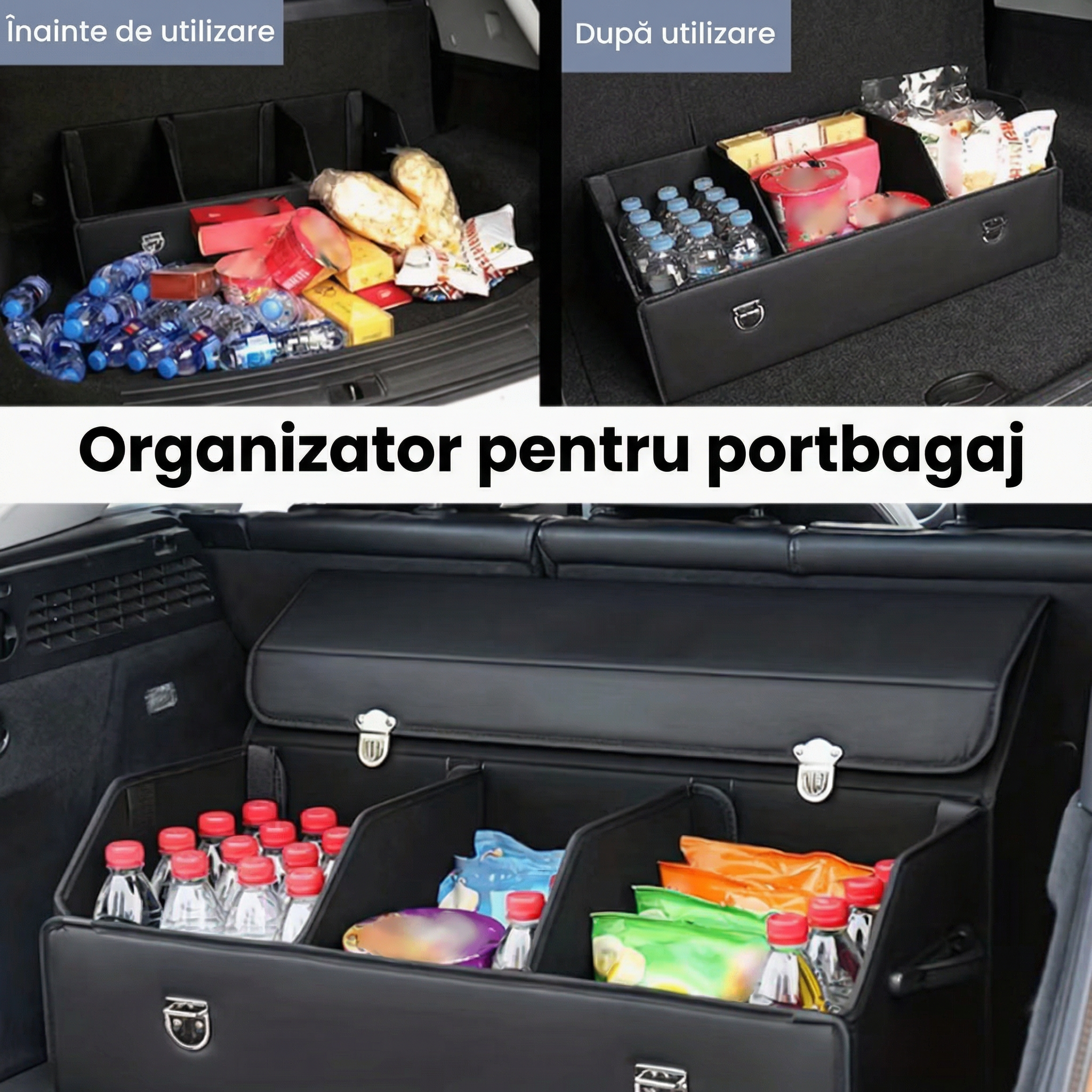 Organizator Portbagaj din Piele Ecologică