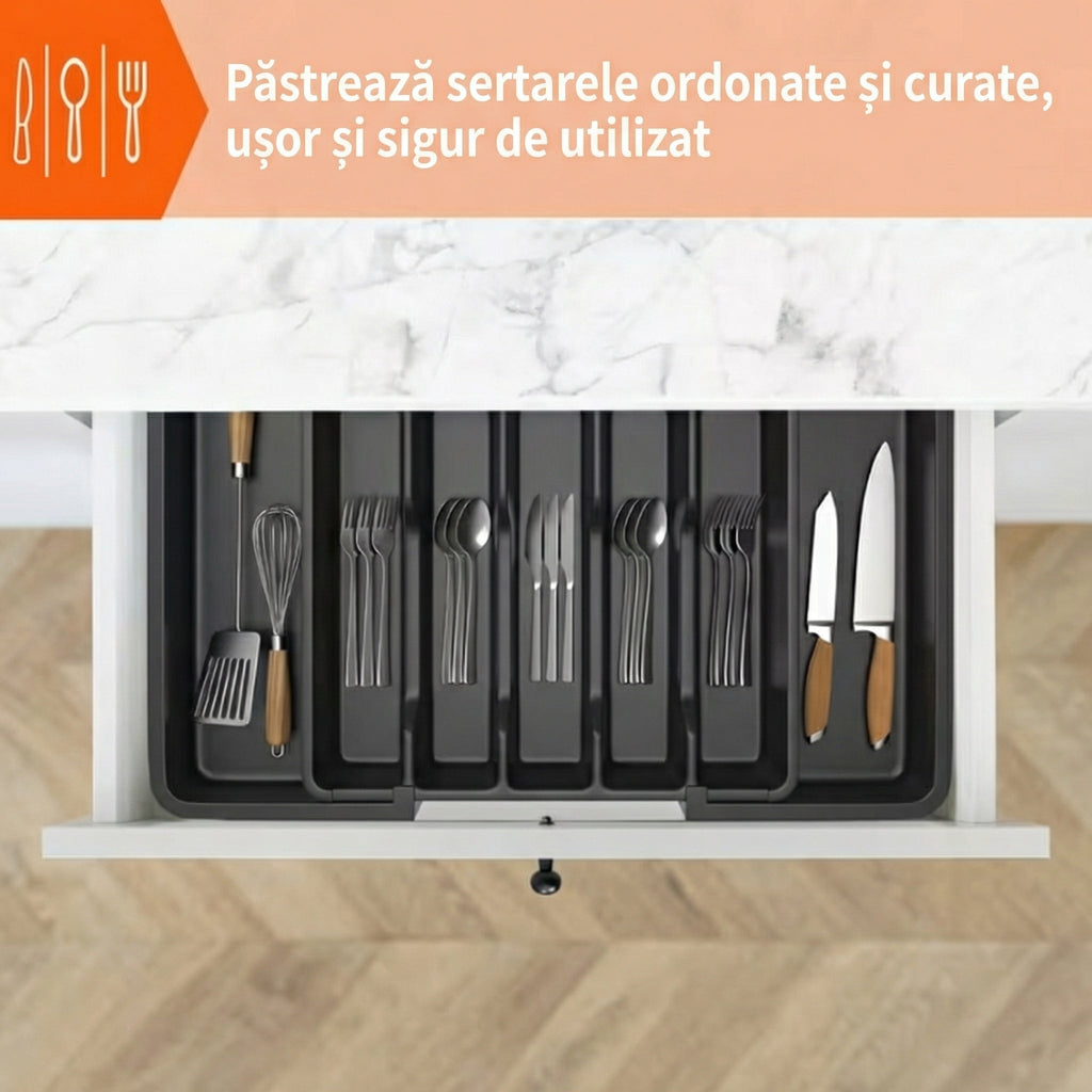 Organizator Extensibil pentru Tacâmuri