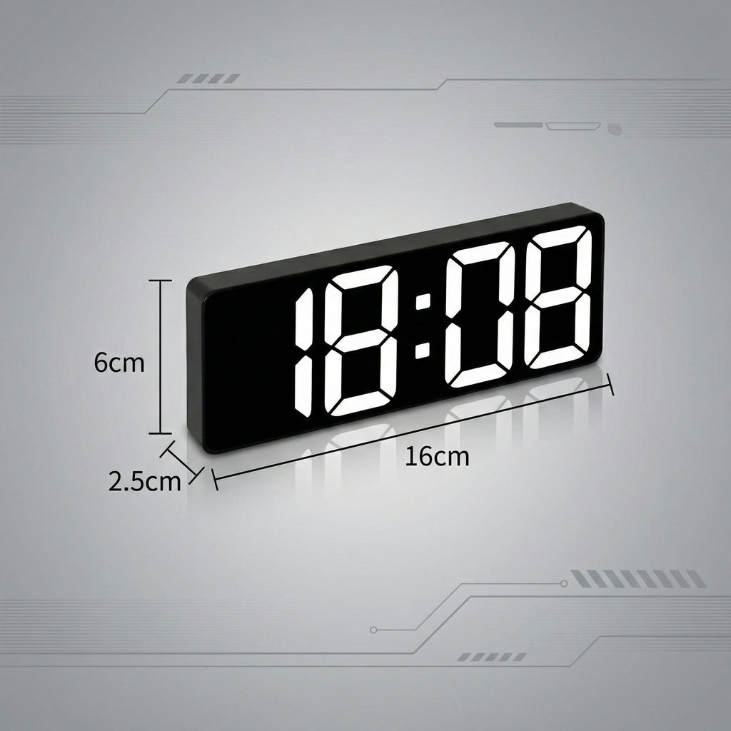 Ceas cu Alarmă Digitală Creativ cu Oglindă