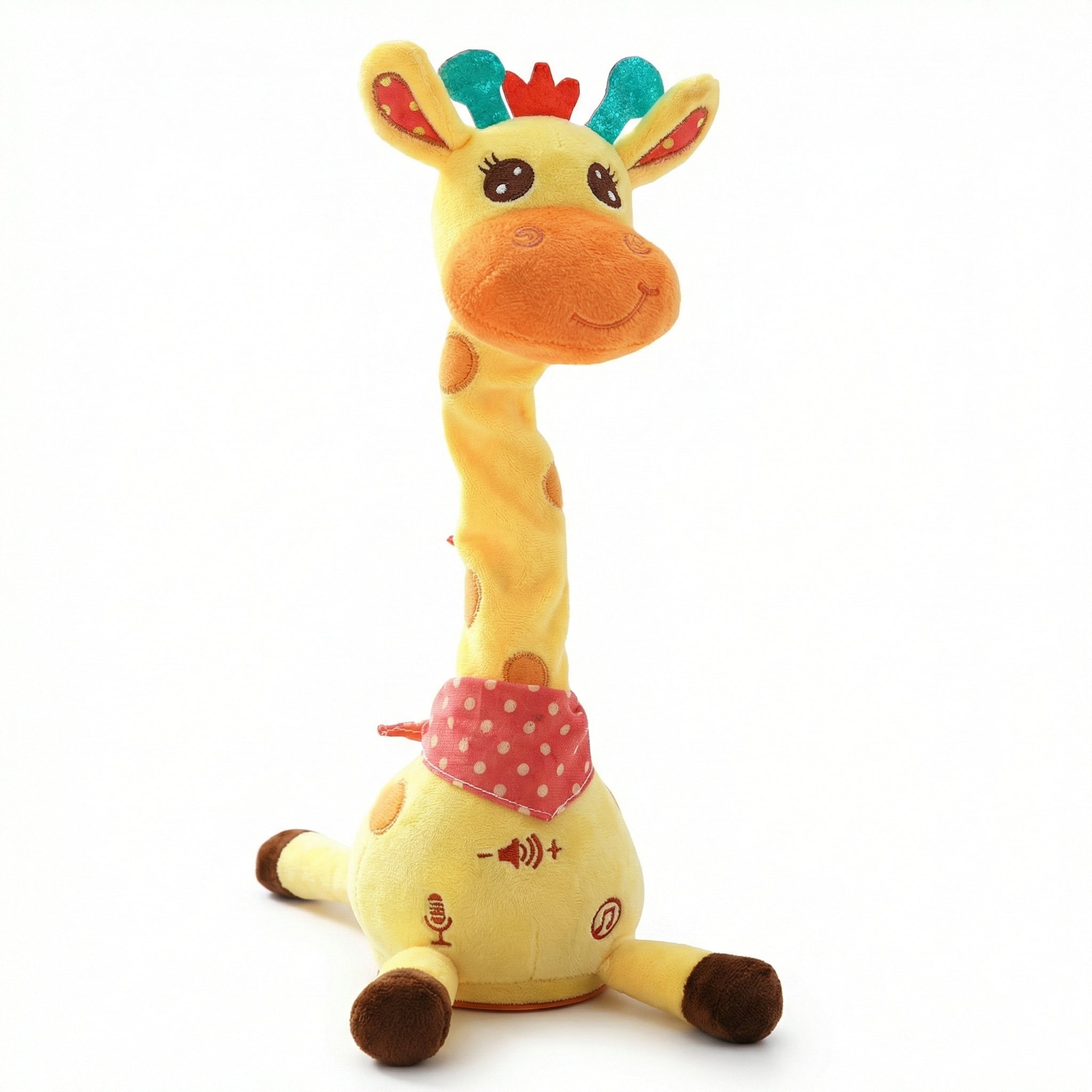 Girafa Dansatoare - Girafă de Pluș Interactivă, Cântă 60 de Cântece, Dansează pe Ritm, Repetă Cuvintele