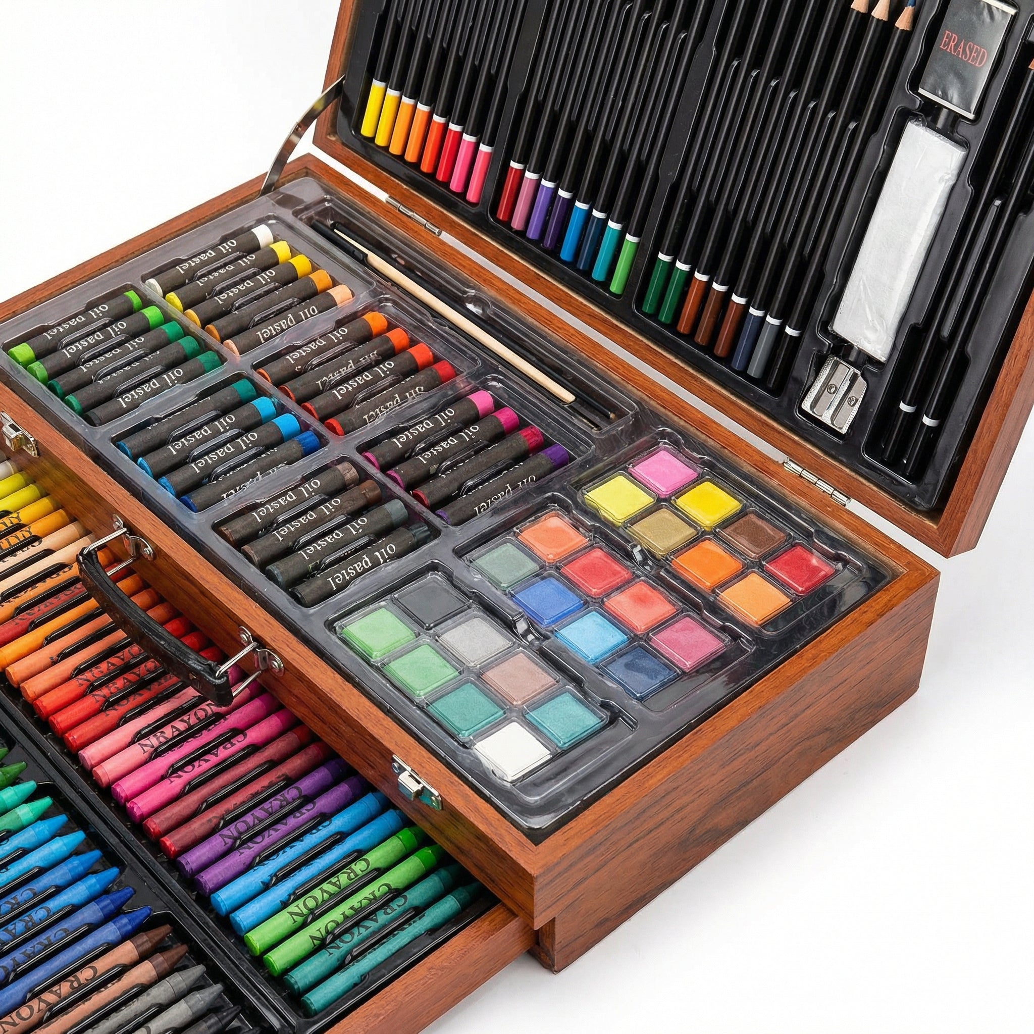 Set de Pictură și Desen din Lemn din 143 de Piese