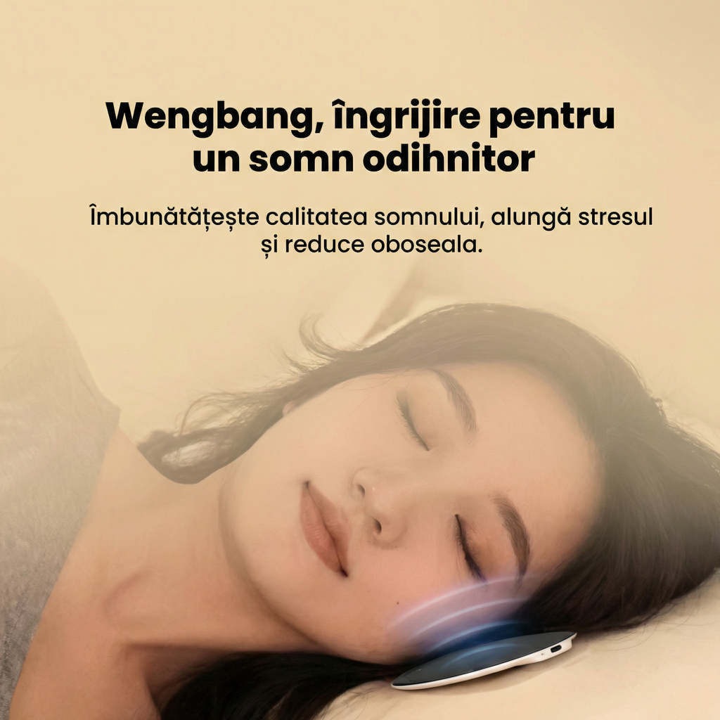 Boxă Tip Pernă Ultra-Subțire pentru Somn, cu Sunet Alb și Player Audio, Bluetooth, 5W, Baterie 200–500 mAh