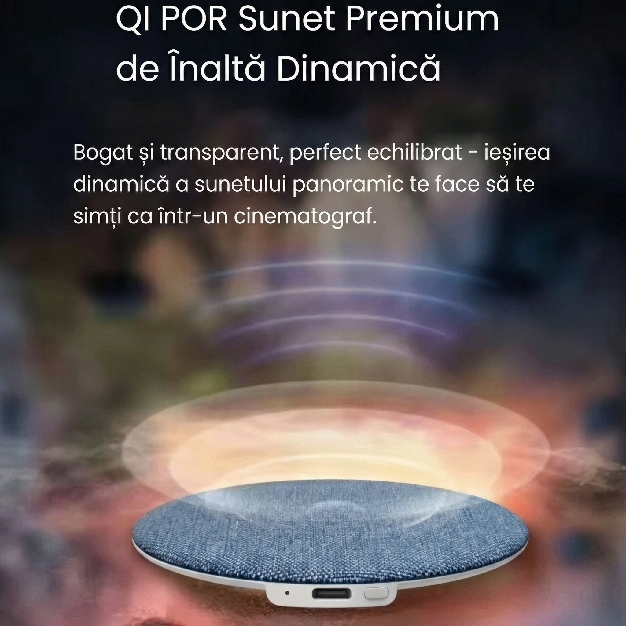 Boxă Tip Pernă Ultra-Subțire pentru Somn, cu Sunet Alb și Player Audio, Bluetooth, 5W, Baterie 200–500 mAh