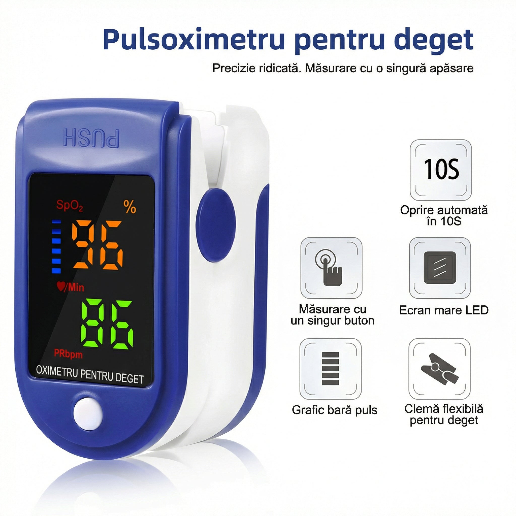 Pulsoximetru pentru Deget