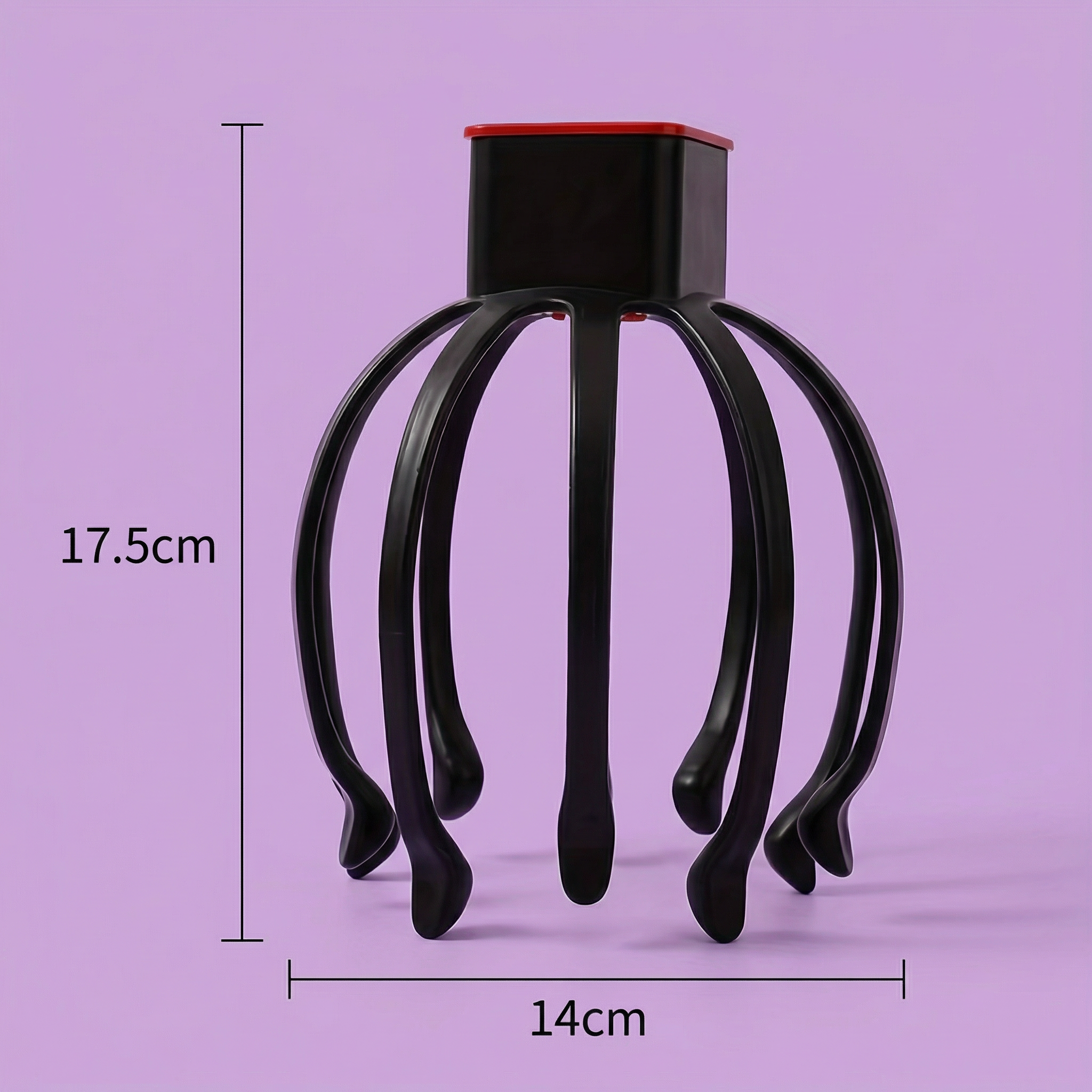 Aparat Electric de Masaj pentru Scalp cu Gheare de Caracatiță, Reîncărcabil USB, cu 3 Viteze Reglabile, Portabil și cu Vibrații