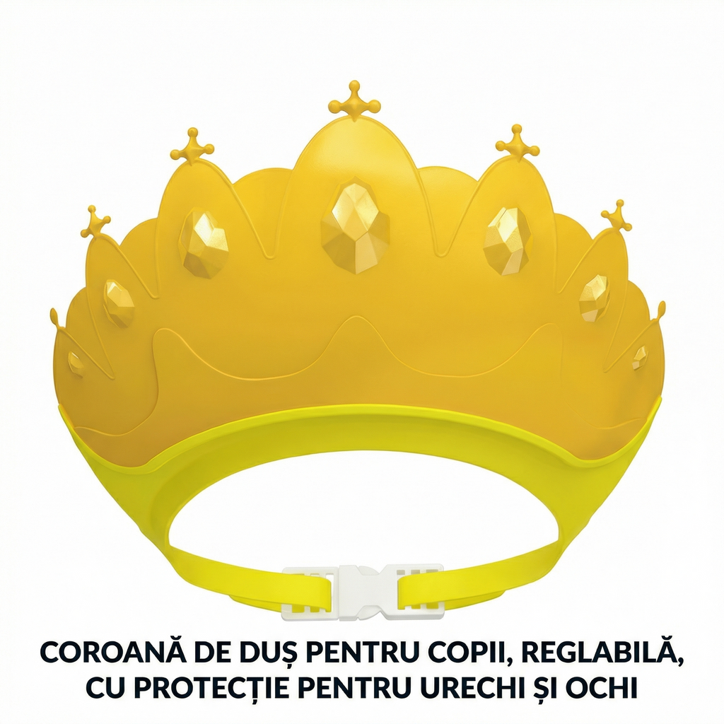 Bonetă în Formă de Coroană pentru Bebeluși, Ajustabilă și Moale, Protecție Confortabilă a Urechilor