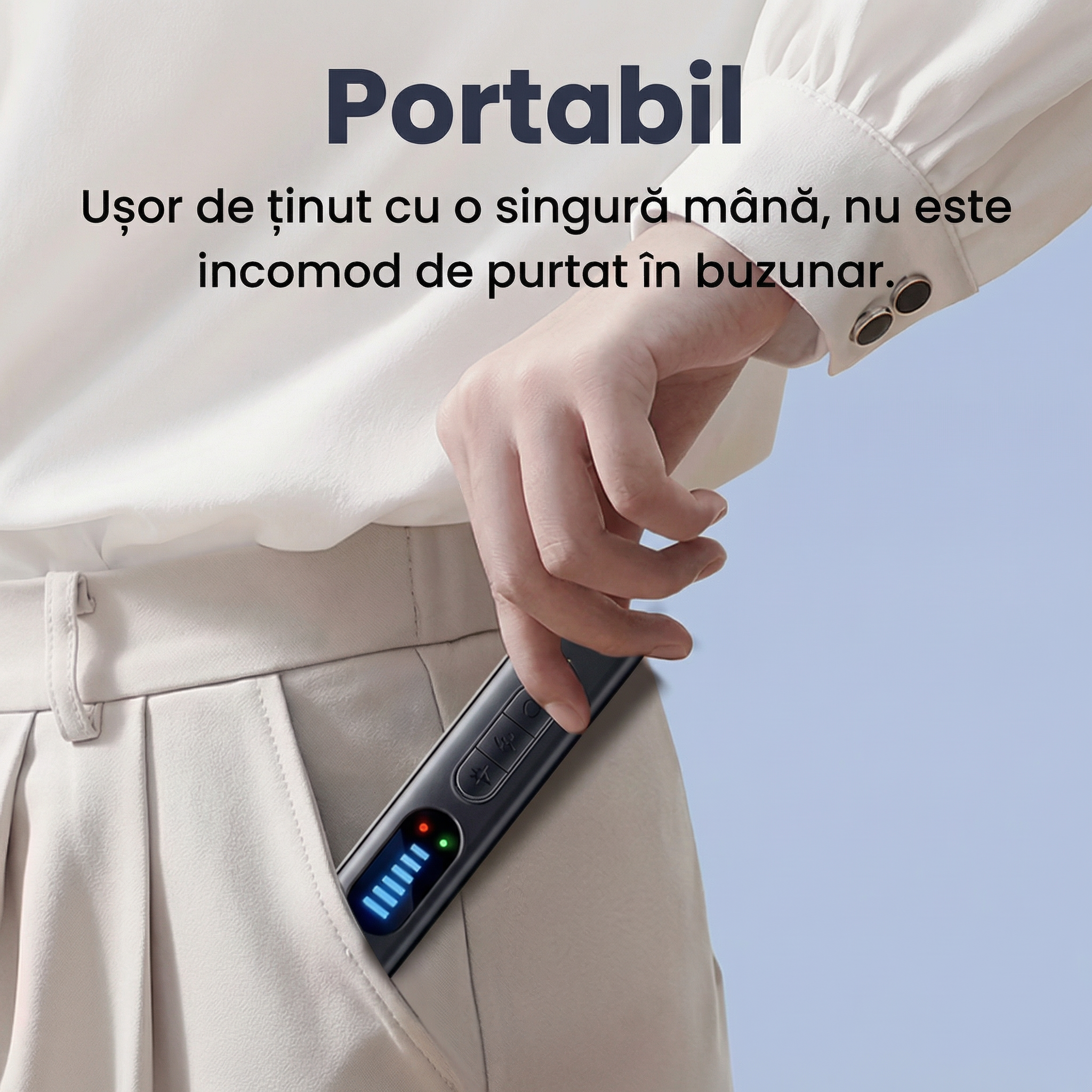 Detector Portabil de Dispozitive, Trackere GPS și Dispozitive de Ascultare Wireless cu 25 de Niveluri