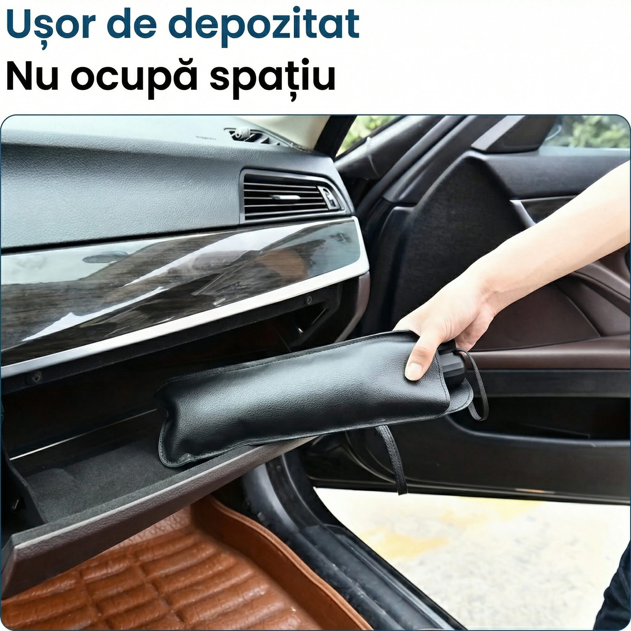 Parasolar Premium din Titan - Protecție Termică și Împotriva Razelor UV pentru Parbriz