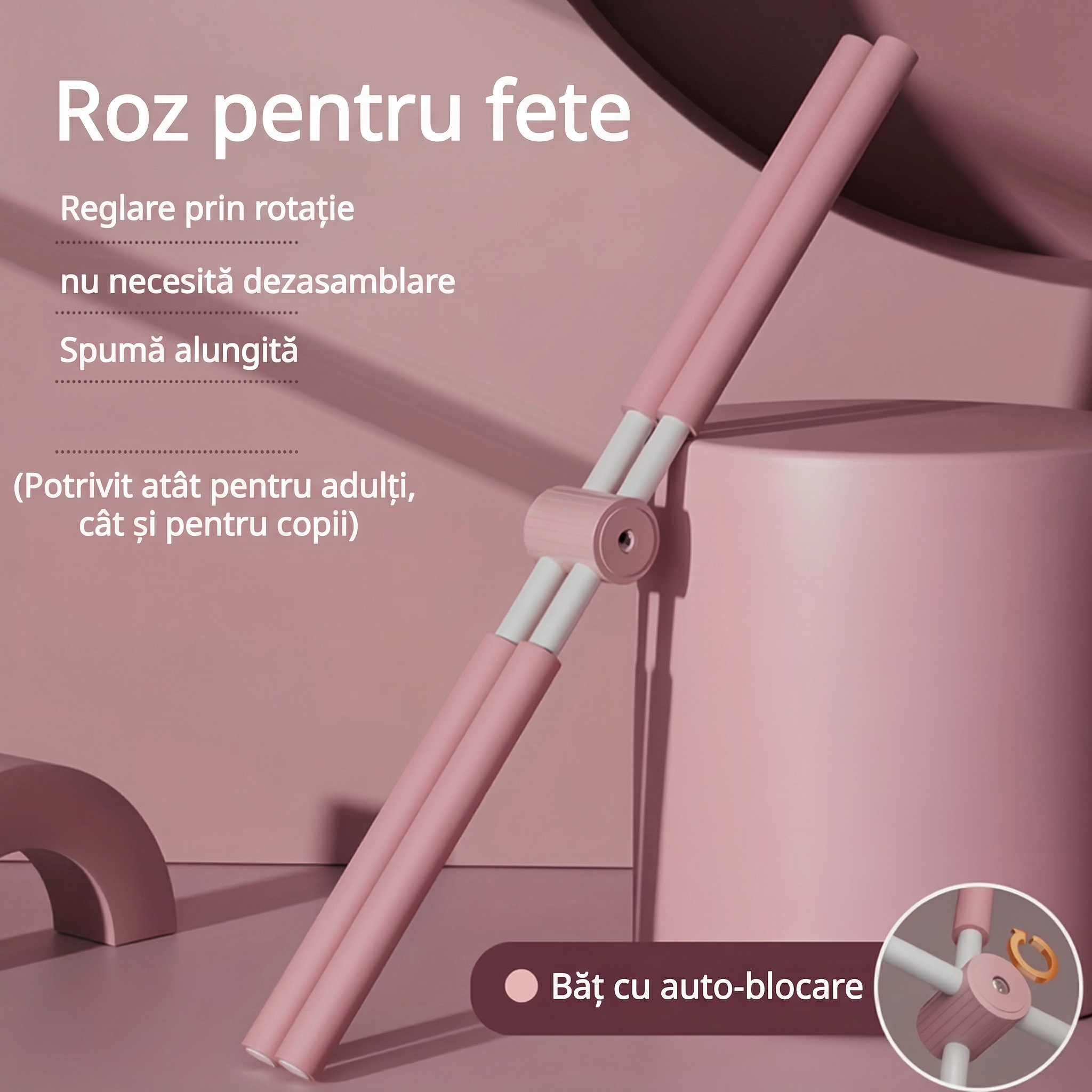 Baston de Yoga pentru Corectarea Posturii Exerciții de Pilates