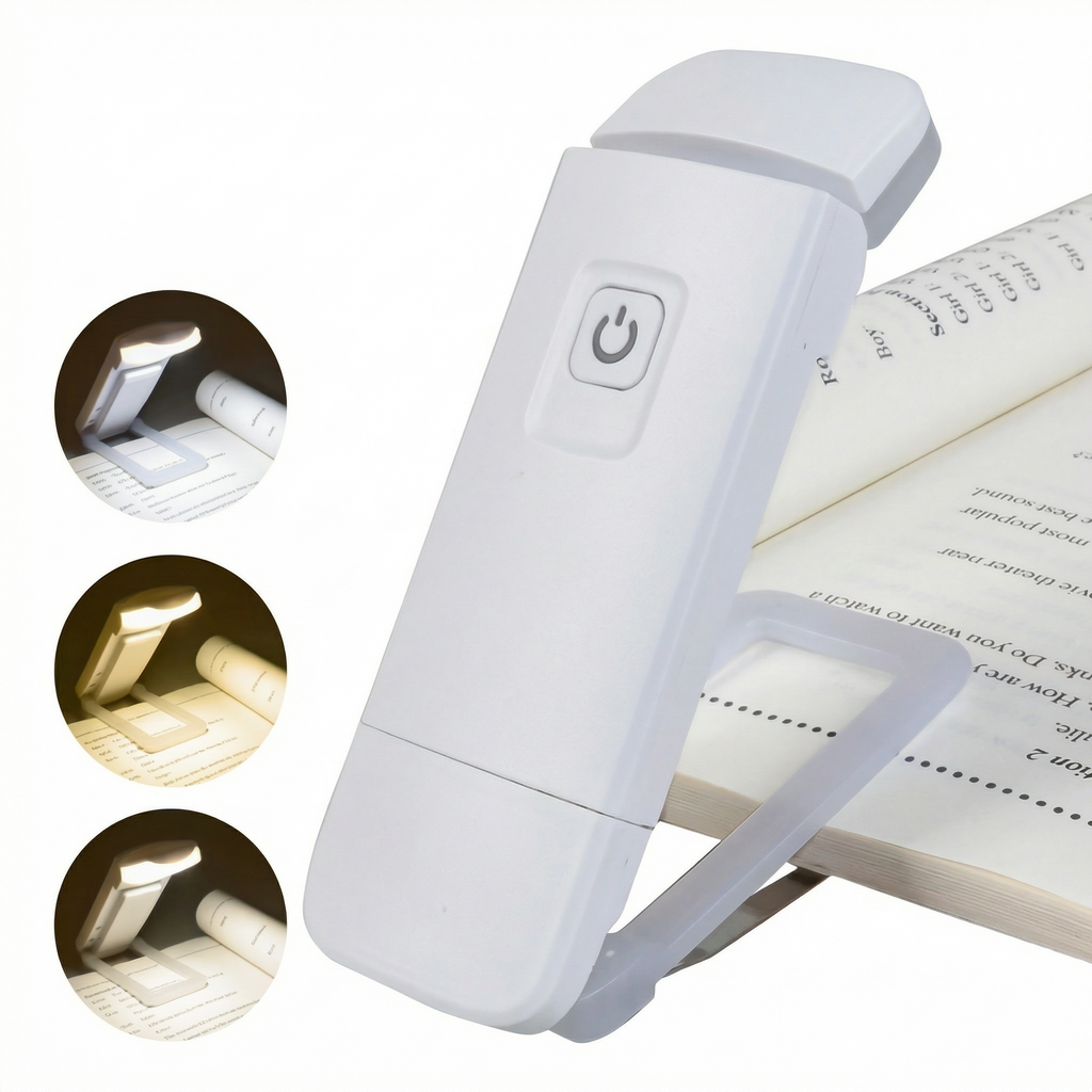 Lampă de Citit cu LED, Încărcabilă,  cu Luminozitate Reglabilă, Portabilă și Alimentată prin USB