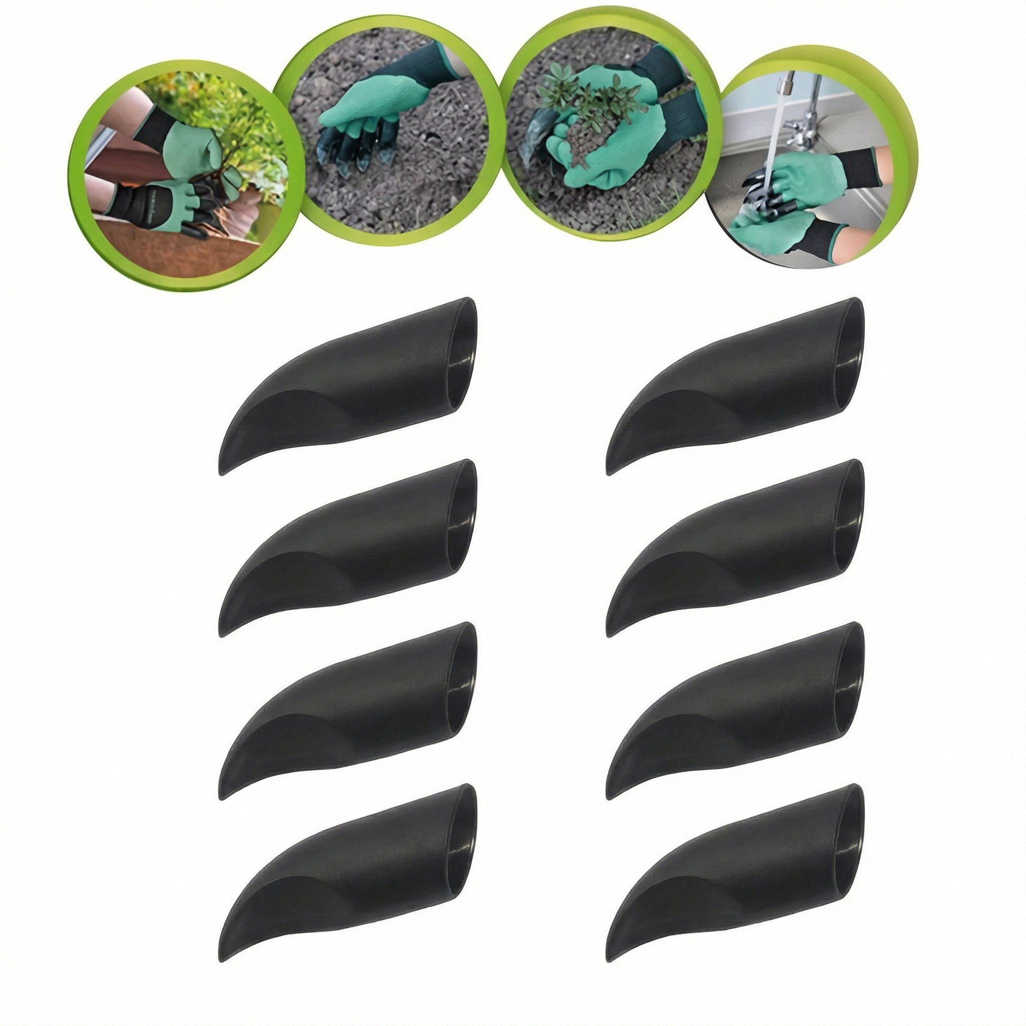 Set 8 Gheare de Săpat - Plastic Durabil, Unealtă Reutilizabilă pentru Plantare și Îndepărtare Buruieni