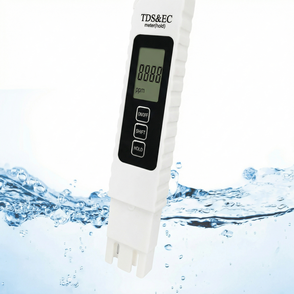 Kit de Testare a Calității Apei 3 in 1, TDS, EC, Interval de Măsurare 0-9990, Tester Multifuncțional pentru Puritatea Apei, Instrument de Măsurare a Temperaturii și Valorii PPM