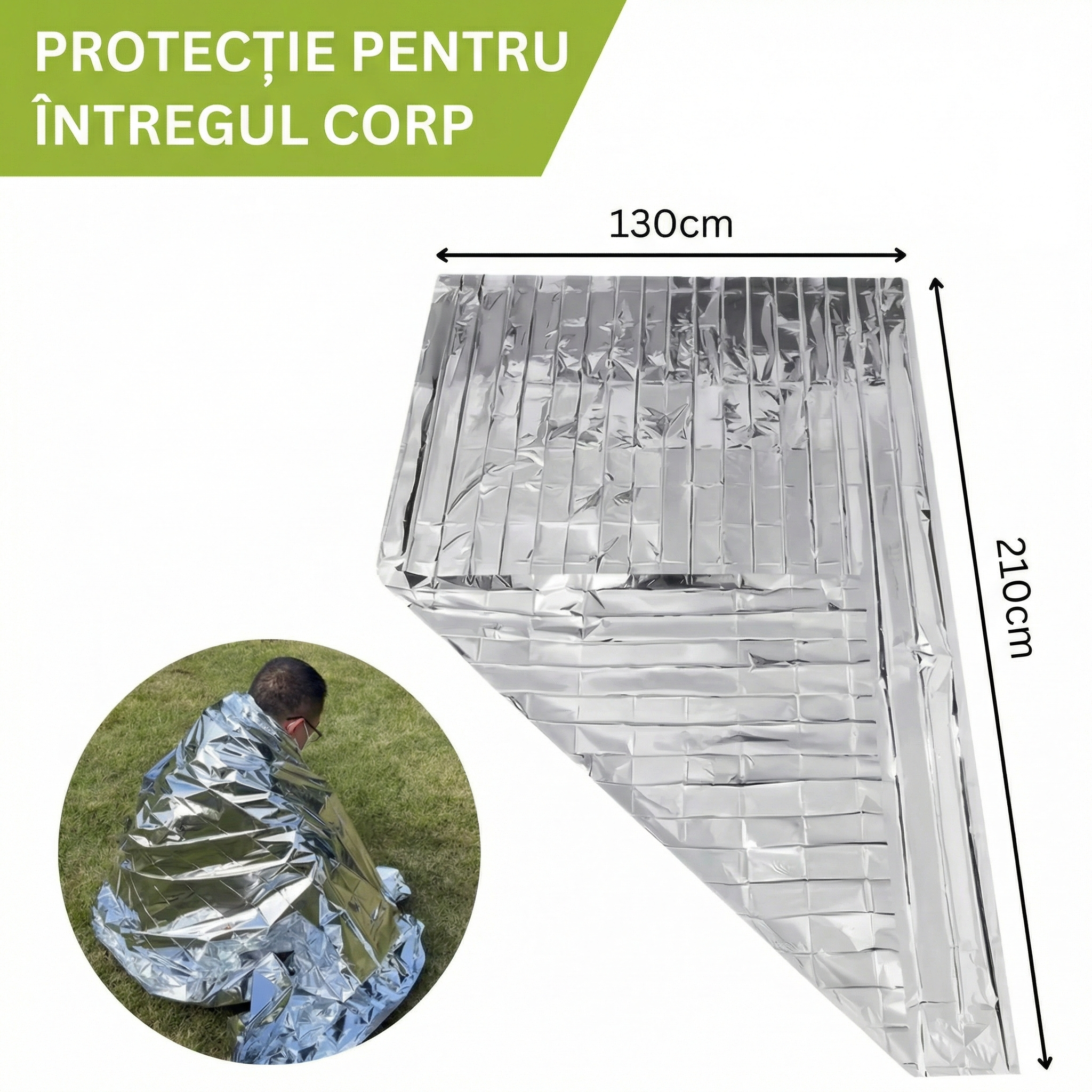 Set Pături Termice de Urgență