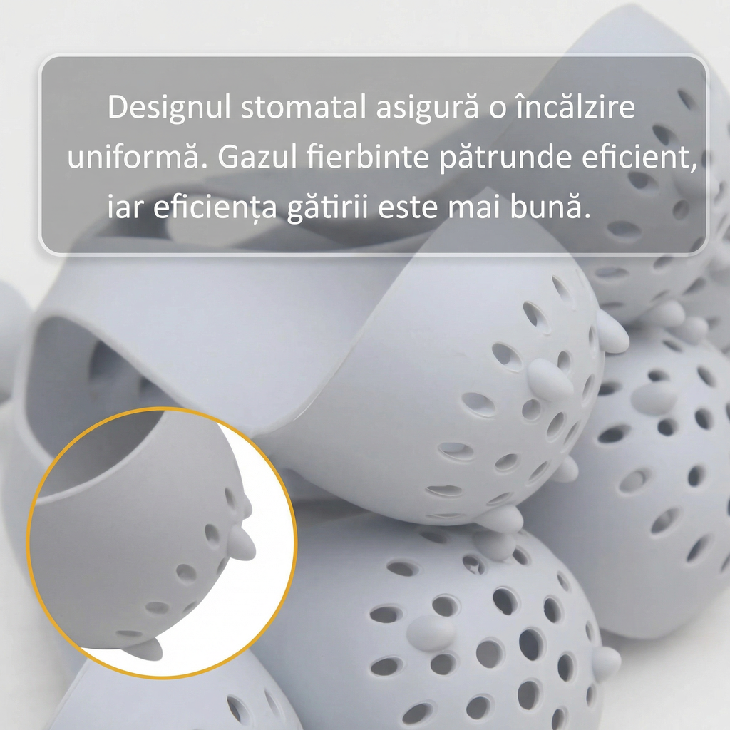 Suport Ouă din Silicon Rezistent la Temperaturi Înalte