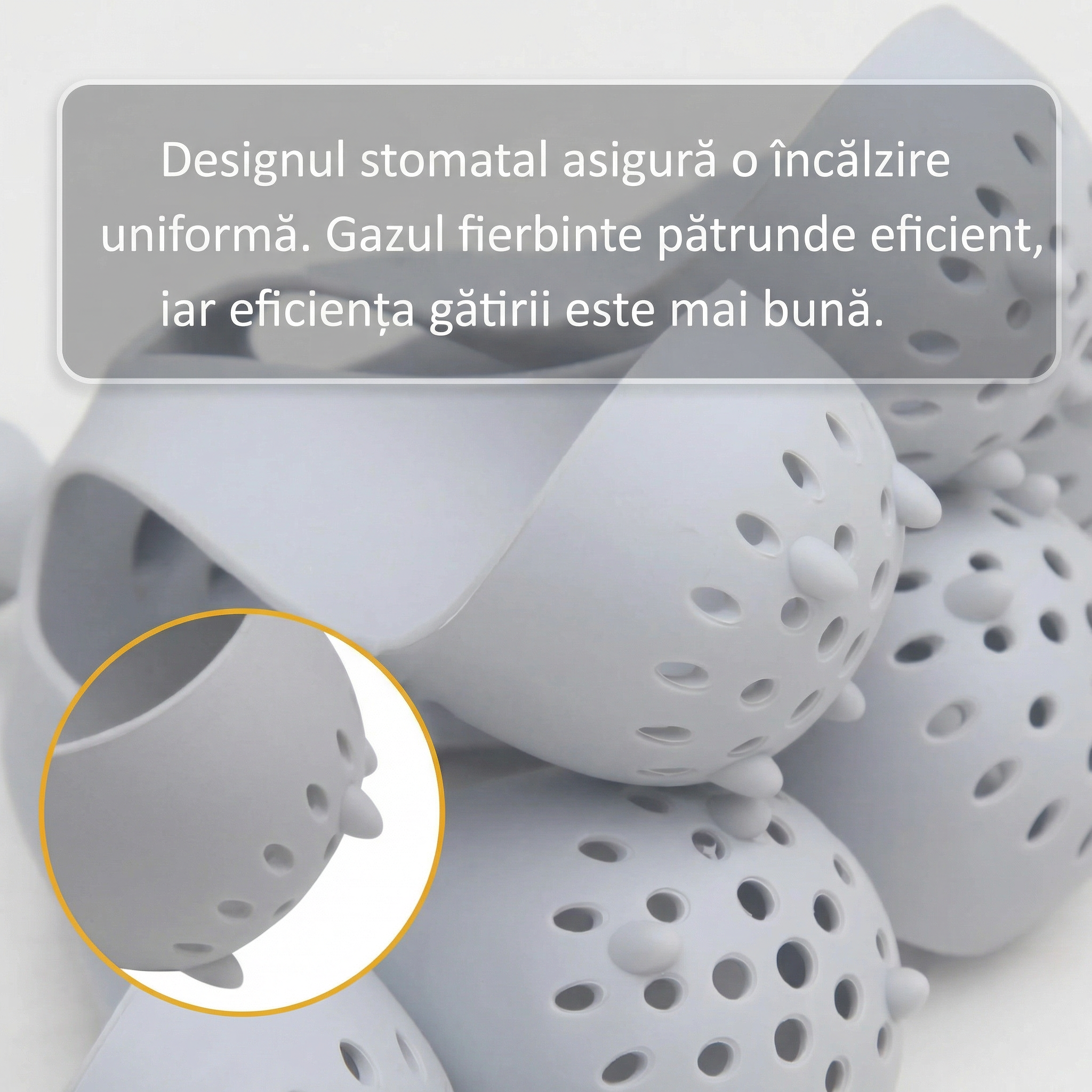 Suport Ouă din Silicon Rezistent la Temperaturi Înalte