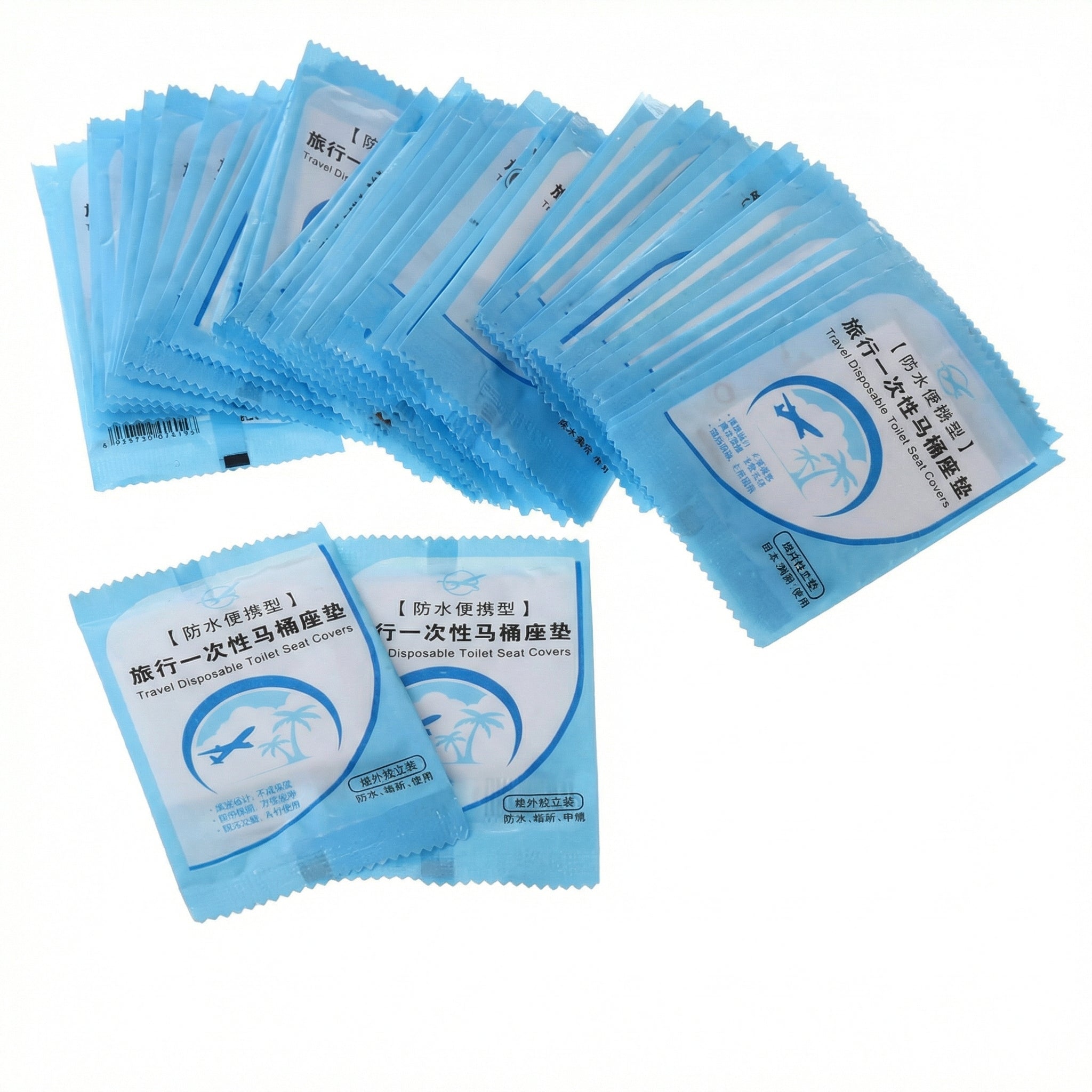 Set 50 Bucăți Autocolante de Toaletă de Unică Folosință
