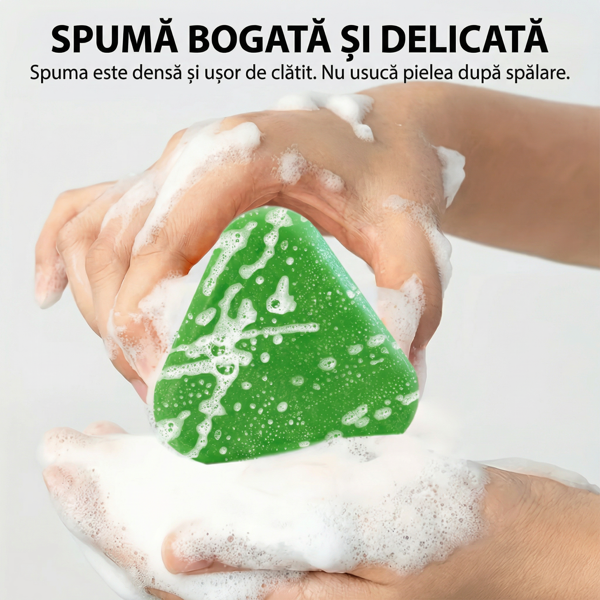 Șampon Solid 3-în-1, Formulă pe Bază de Plante, Amestec Hrănitor, Întărire Rădăcini