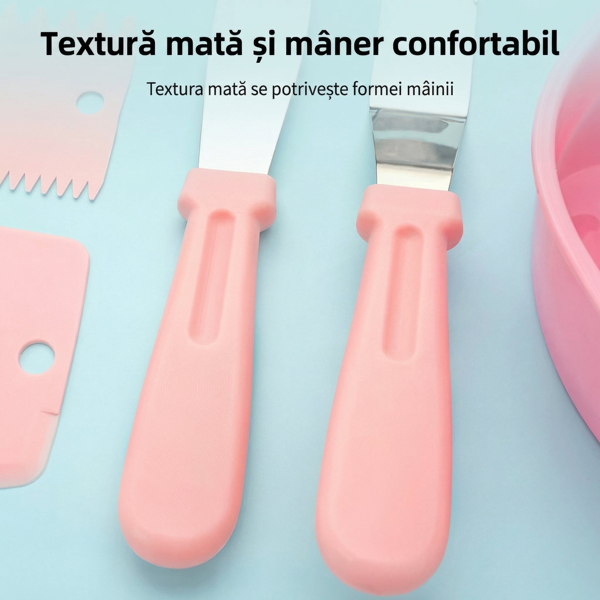 Set de Decorare Torturi cu Spatule și Forme pentru Copt