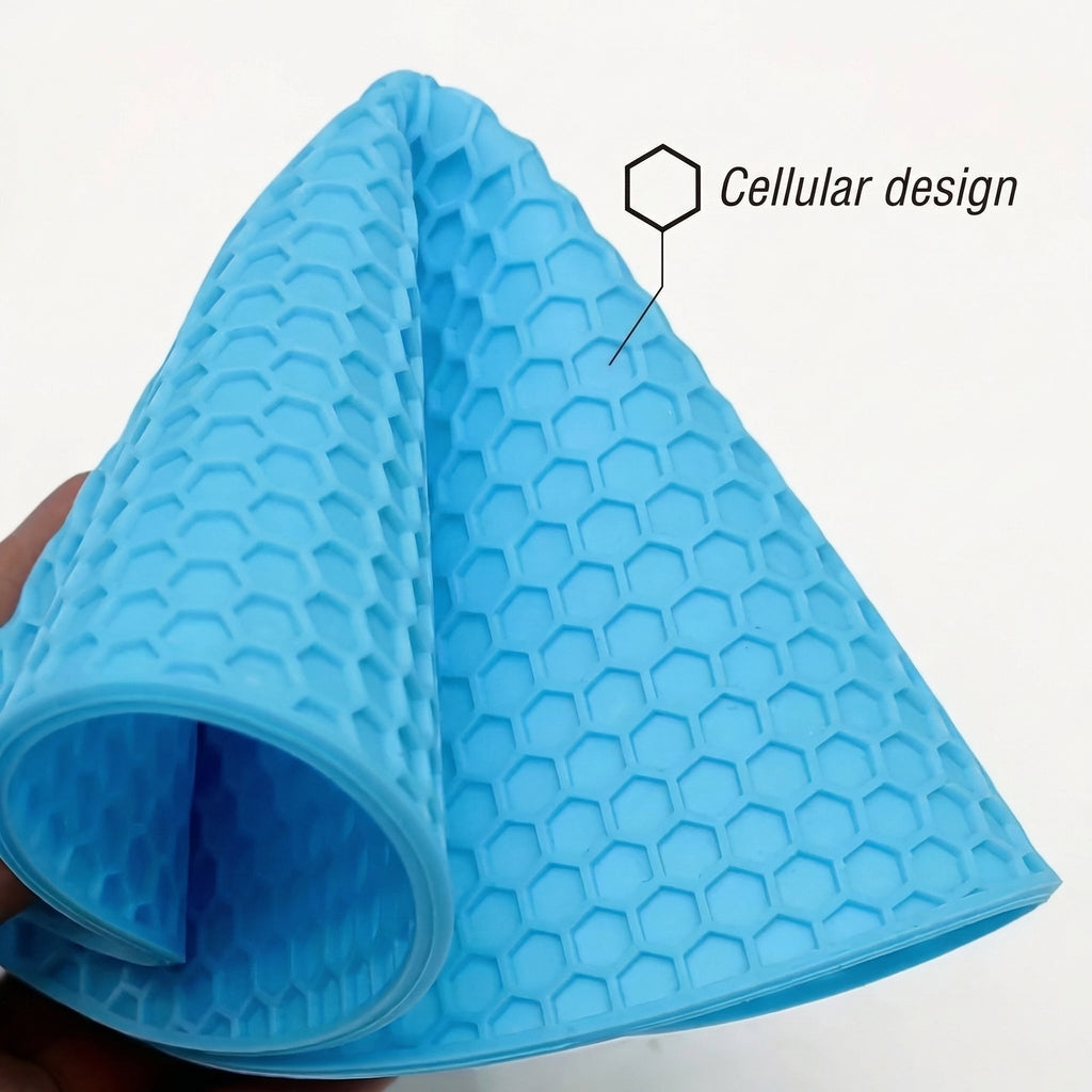 Set de 4 Suporturi Rotunde din Silicon Rezistente la Căldură, Antiderapante