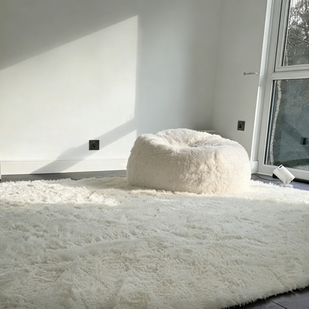 Covor Pufos Luxury – Alb Crem, Moale și Călduros