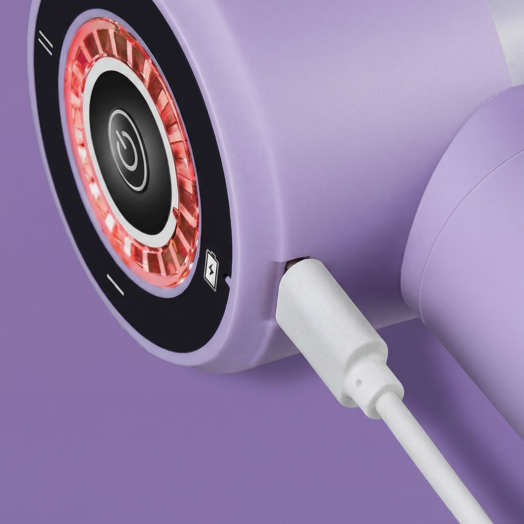 Mixer Electric Portabil Fără Fir cu Încărcare USB-C și 3 Viteze