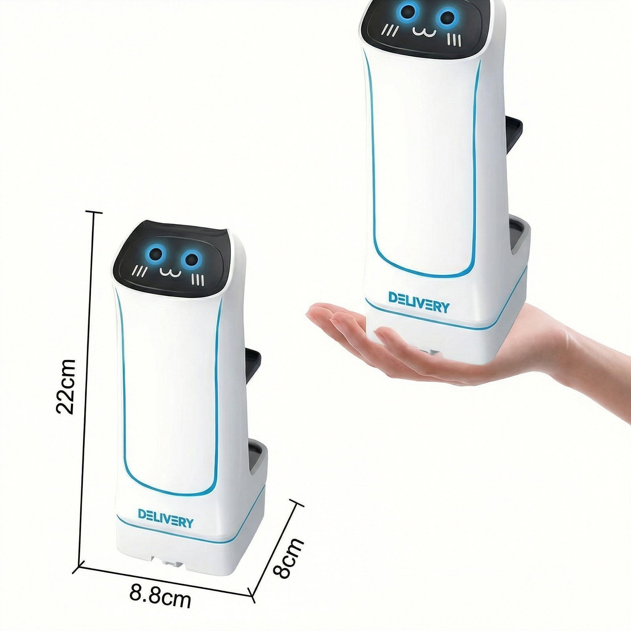 Mini Robot RC pentru Servire cu Telecomandă