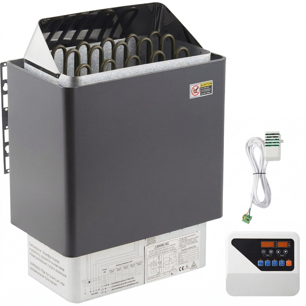 Incalzitor Electric pentru Sauna Uscata 9KW – Controler Extern, Inox