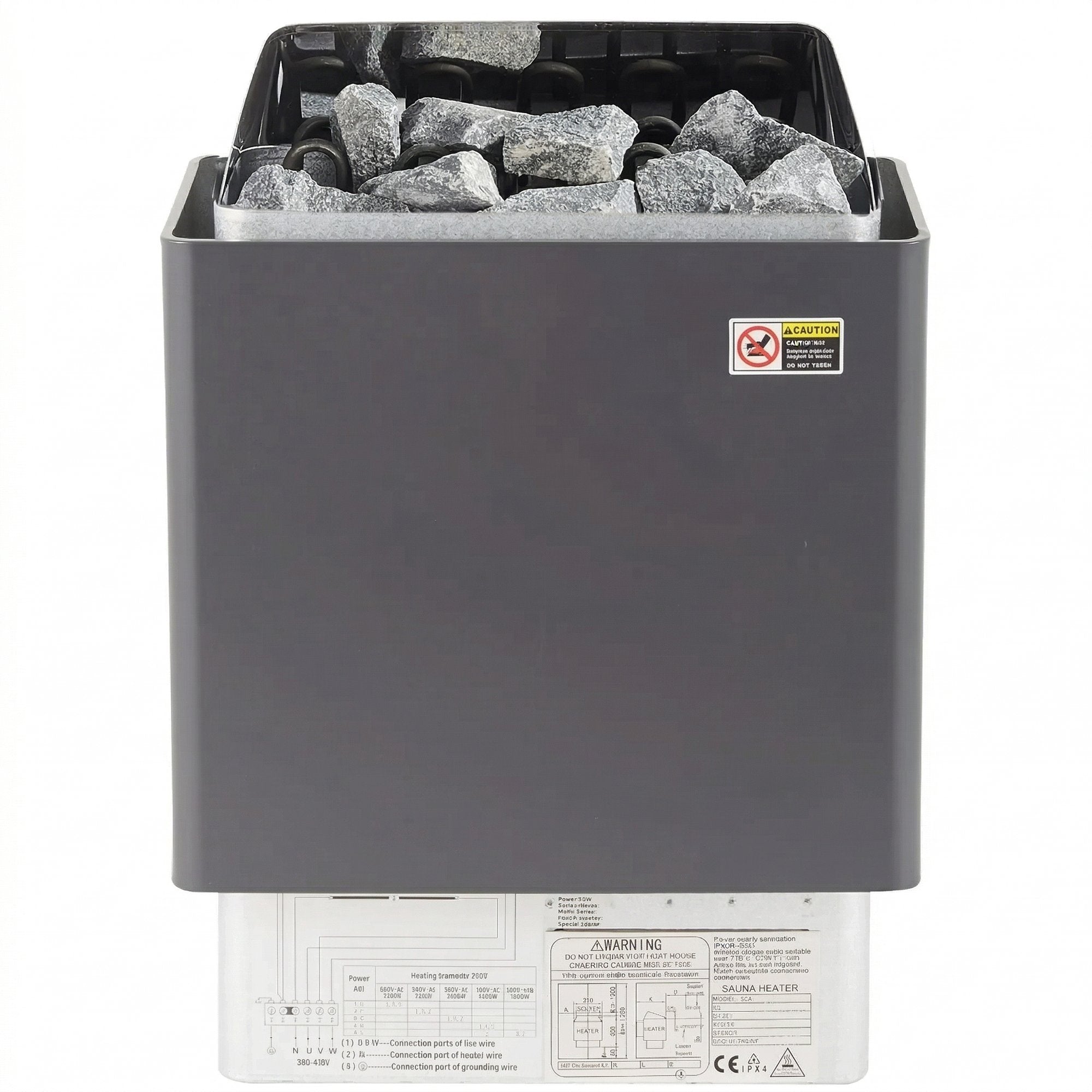 Incalzitor Electric pentru Sauna Uscata 9KW – Controler Extern, Inox