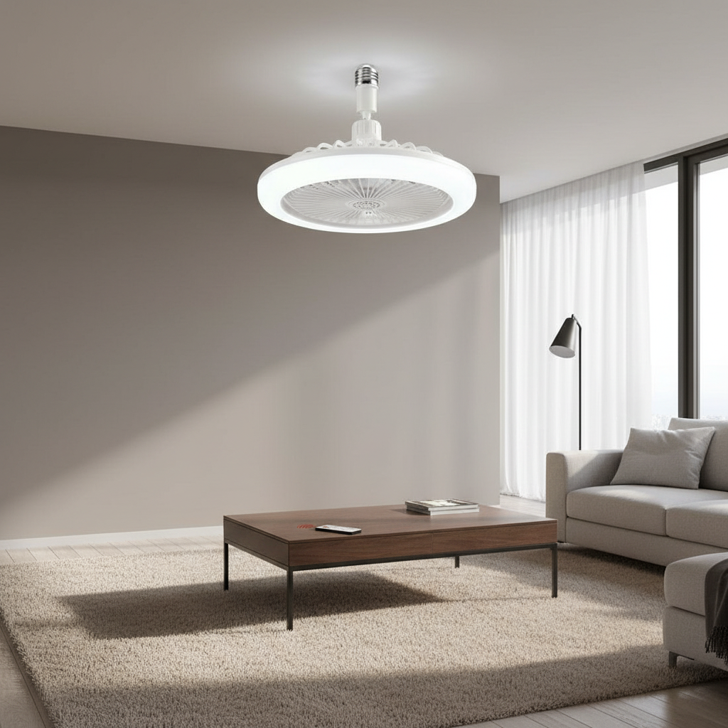 Lampa LED tavan, cu ventilator si telecomanda, 30W