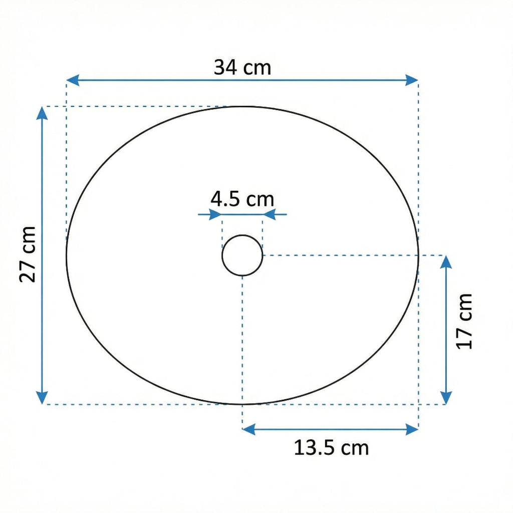 Lavoar compact pentru baie, montaj pe blat, alb 340x170x130 mm