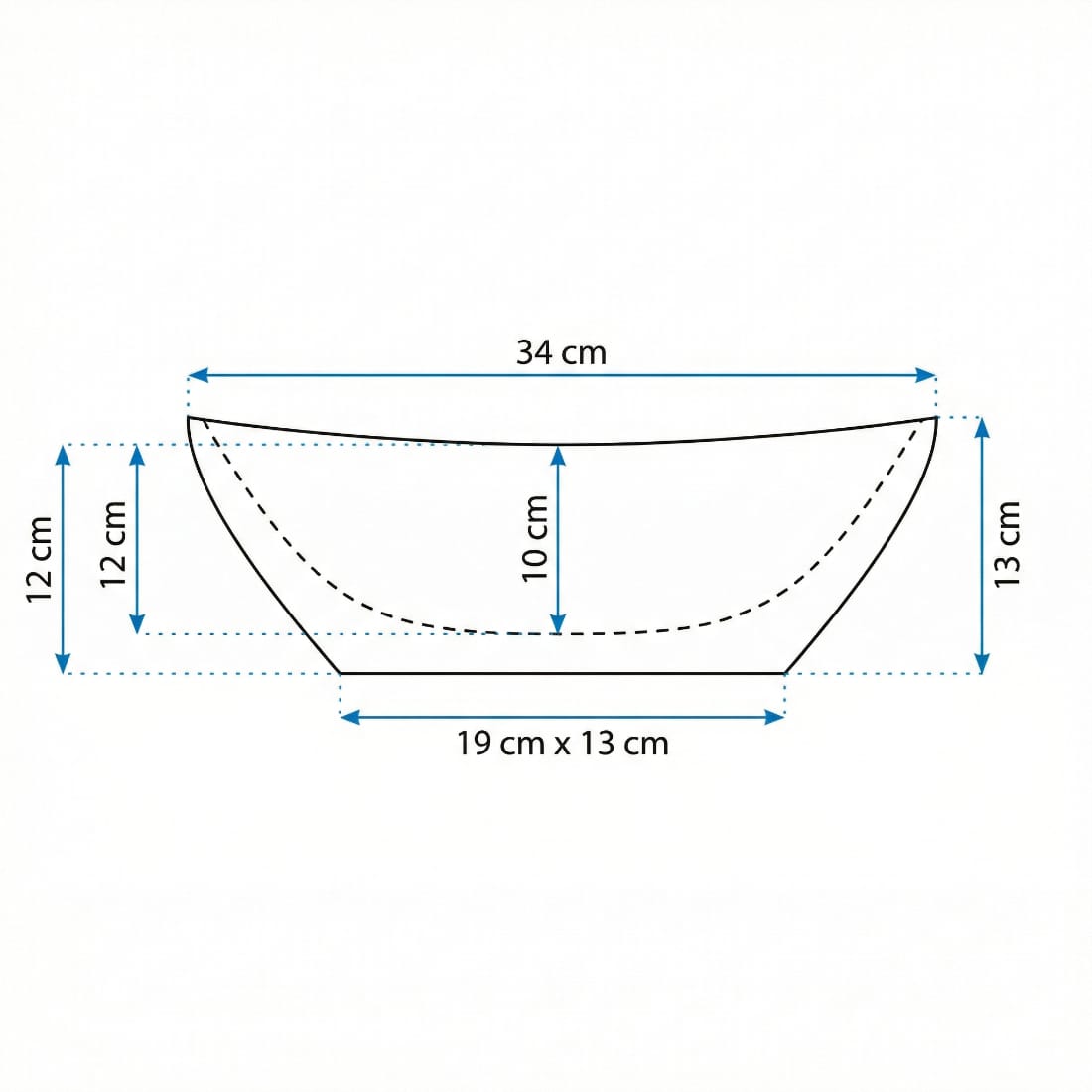 Lavoar compact pentru baie, montaj pe blat, alb 340x170x130 mm