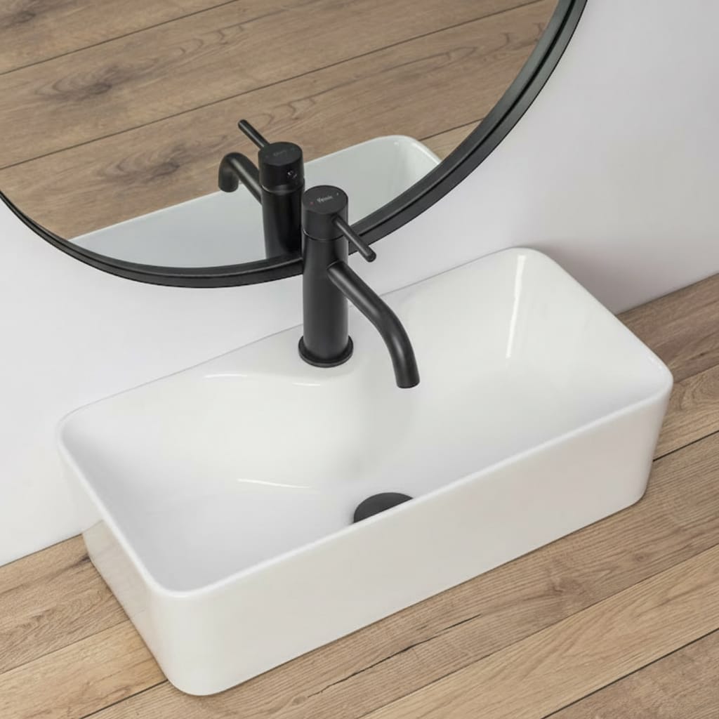 Lavoar pentru blat Delmar, 49x38 cm, ceramică sanitară premium